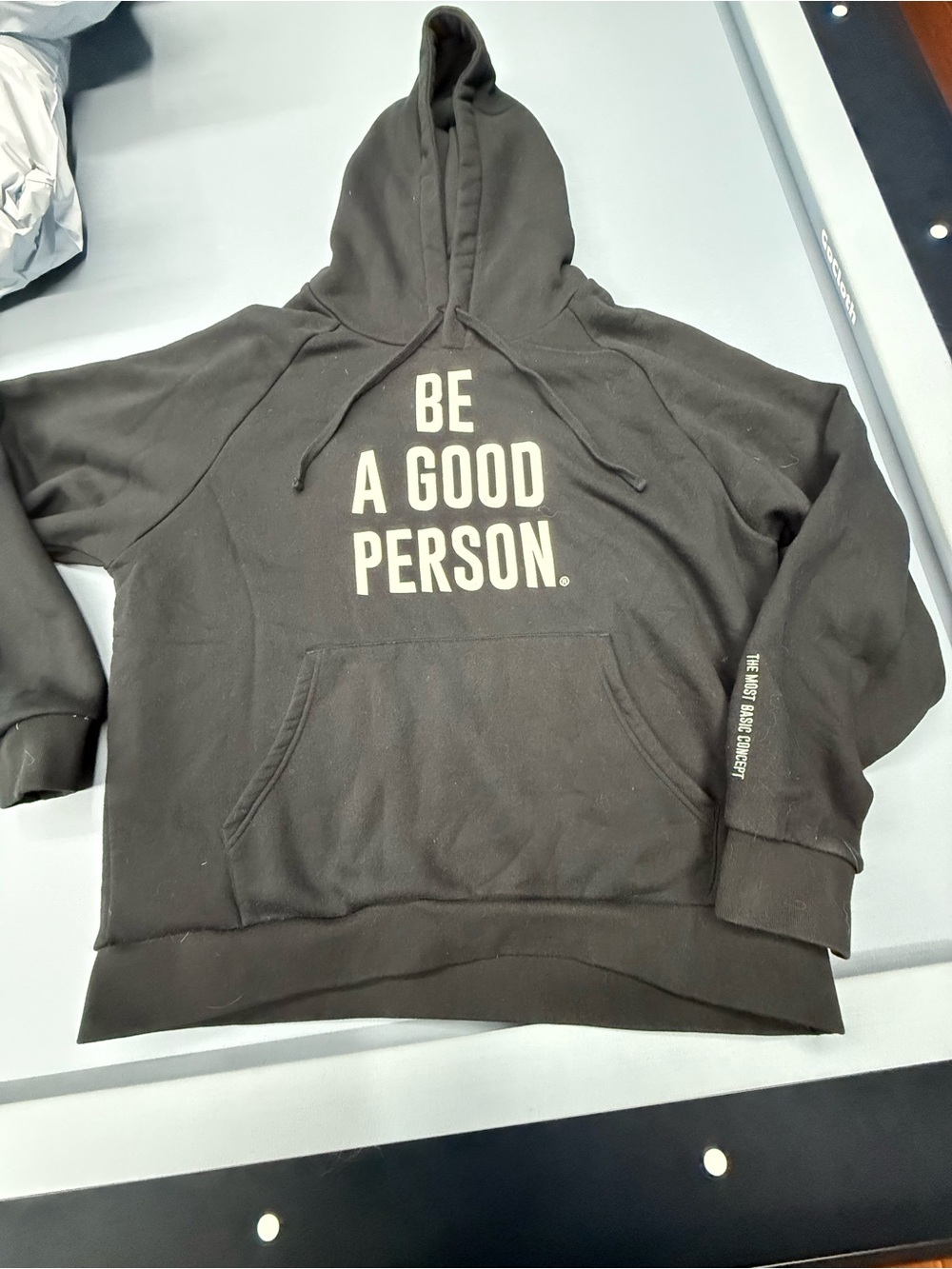 Be A Good Person Black Hoodie